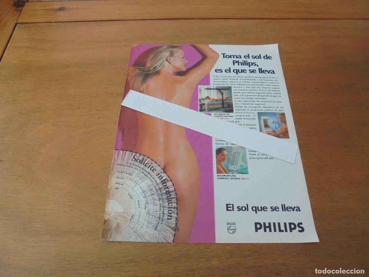 Cat&aacute;logos publicitarios: PUBLICIDAD 1993: PHILIPS SOLARIUM - Foto 1
