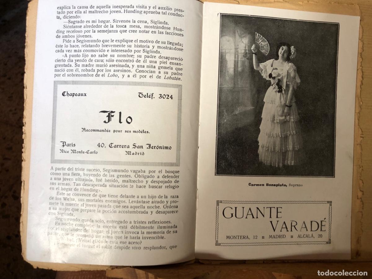 Cat&aacute;logos publicitarios: MADRID TEATRO REAL RARO PROGRAMA A&Ntilde;O 1917 - Foto 4