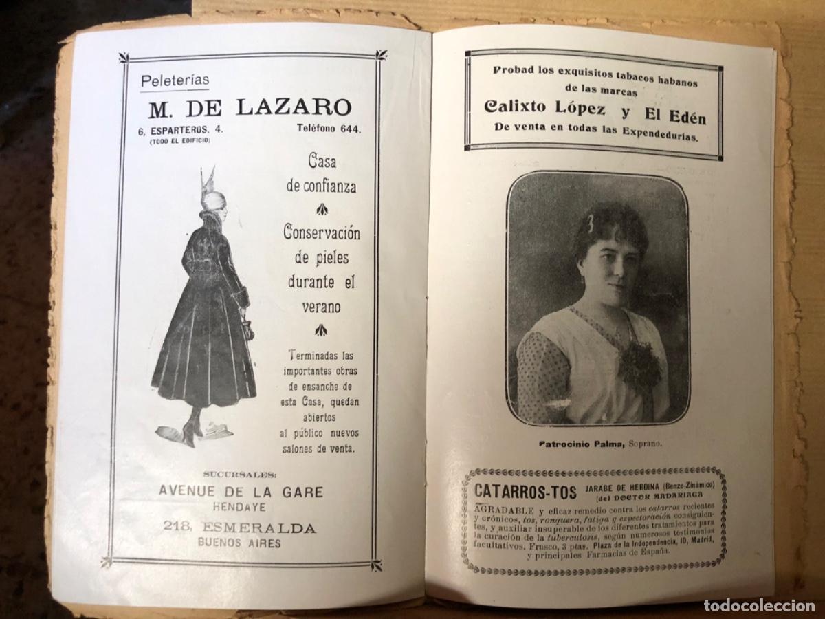 Cat&aacute;logos publicitarios: MADRID TEATRO REAL RARO PROGRAMA A&Ntilde;O 1917 - Foto 5