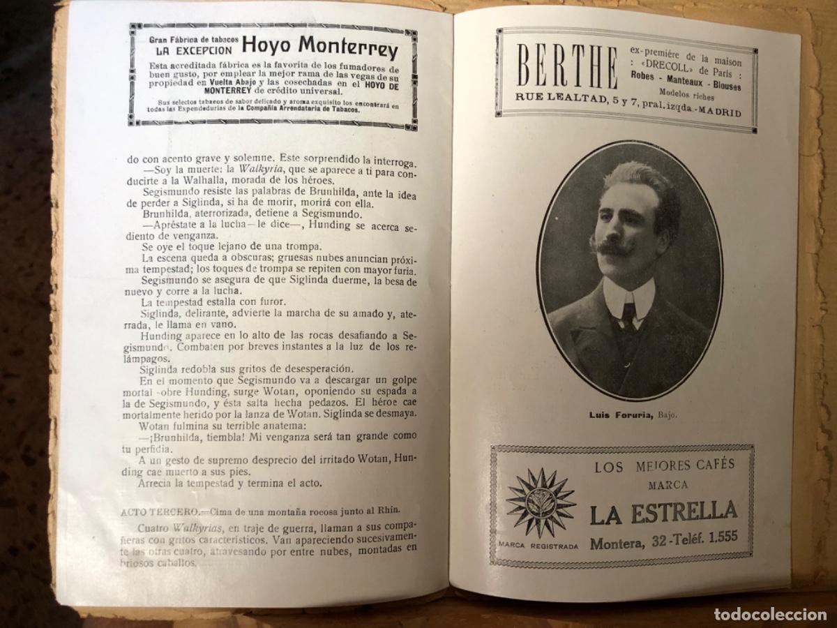 Cat&aacute;logos publicitarios: MADRID TEATRO REAL RARO PROGRAMA A&Ntilde;O 1917 - Foto 6