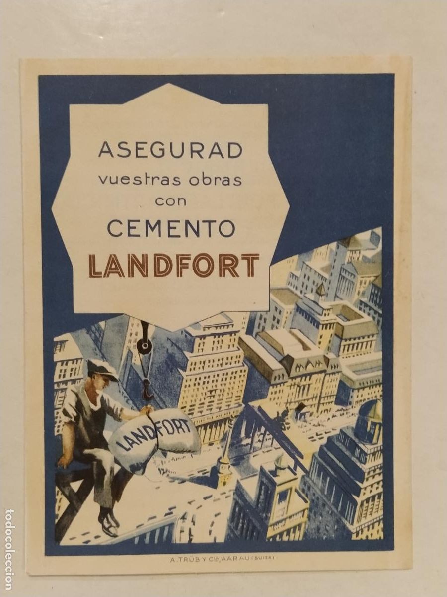Werbekataloge: CEMENTO LANDFORT - PUBLICIDAD ANTIGUA -VER FOTOS -(K-14.645)