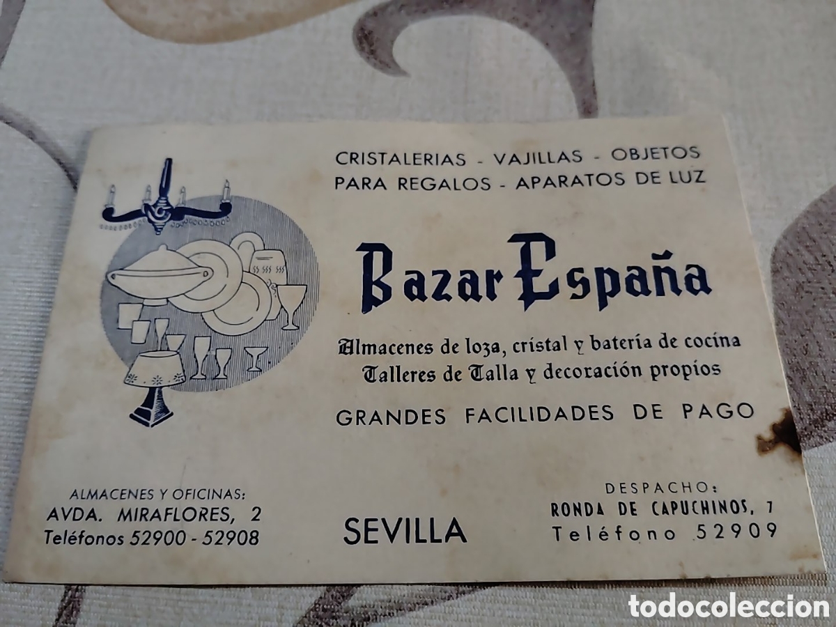 Cat&aacute;logos publicitarios: BAZAR ESPA&Ntilde;A. SEVILLA. A&Ntilde;OS 50 - Foto 1