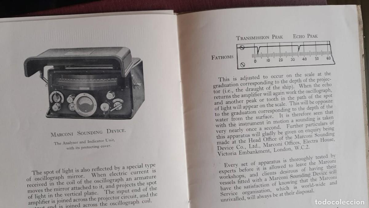 Cat&aacute;logos publicitarios: Marconi Sounding Device ( Langevin Chilowsky System) Echometer Type. Ec&oacute;metro - Foto 5