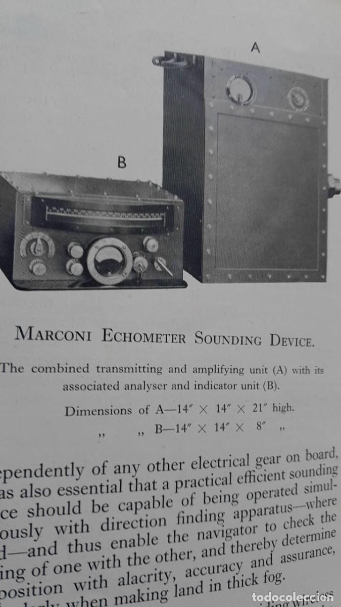 Cat&aacute;logos publicitarios: Marconi Sounding Device ( Langevin Chilowsky System) Echometer Type. Ec&oacute;metro - Foto 7