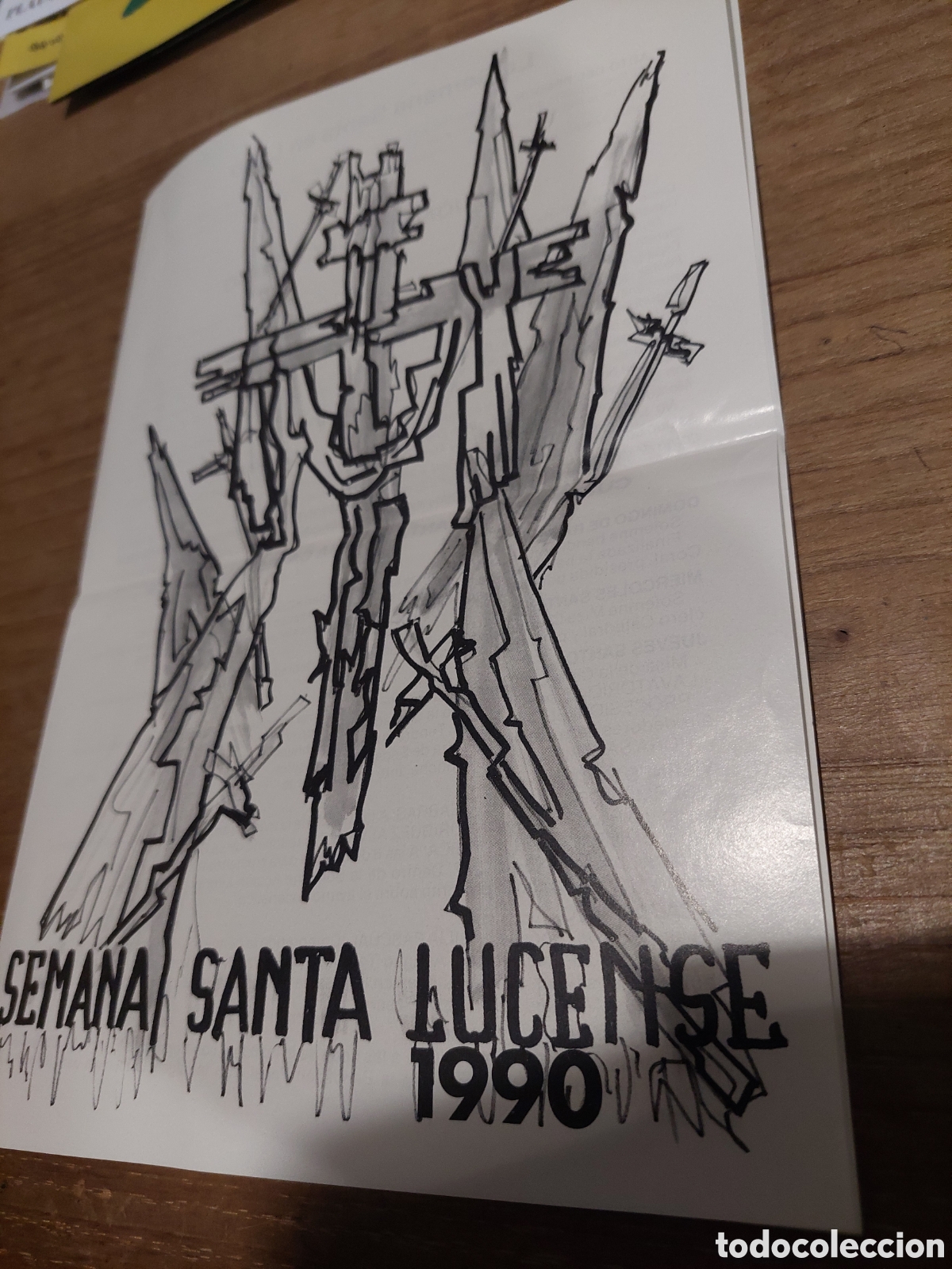 Cat&aacute;logos publicitarios: DIPTICO SRMANA SANTA LUCENSE 1990. - Foto 1