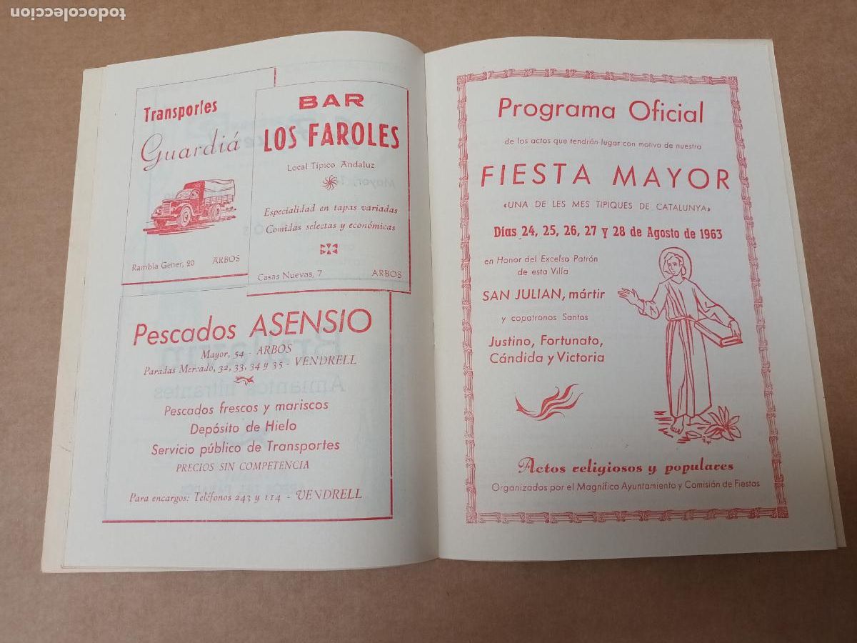 Cat&aacute;logos publicitarios: PROGRAMA FIESTA MAYOR ARBOS 1963 - Foto 4