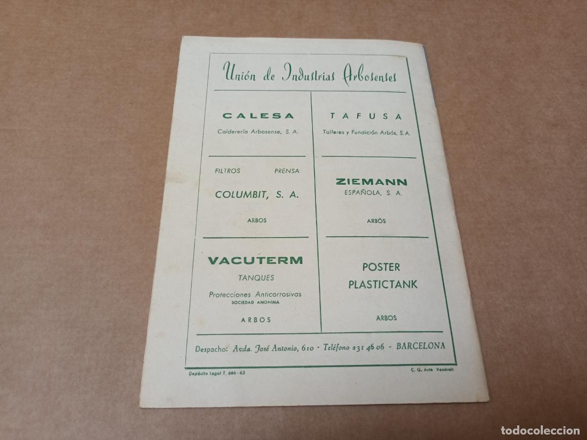 Cat&aacute;logos publicitarios: PROGRAMA FIESTA MAYOR ARBOS 1963 - Foto 6