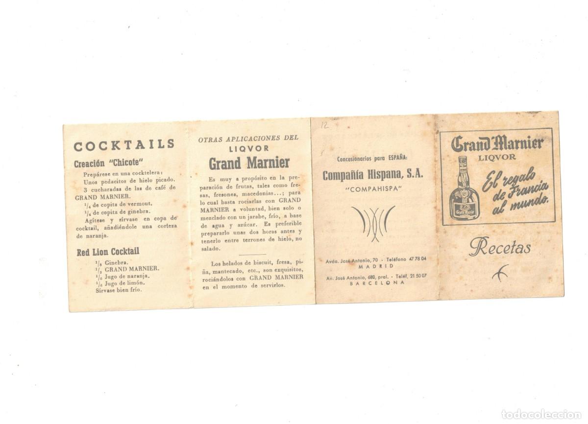 Cat&aacute;logos publicitarios: GRAND MARNIER. RECETAS - Foto 1