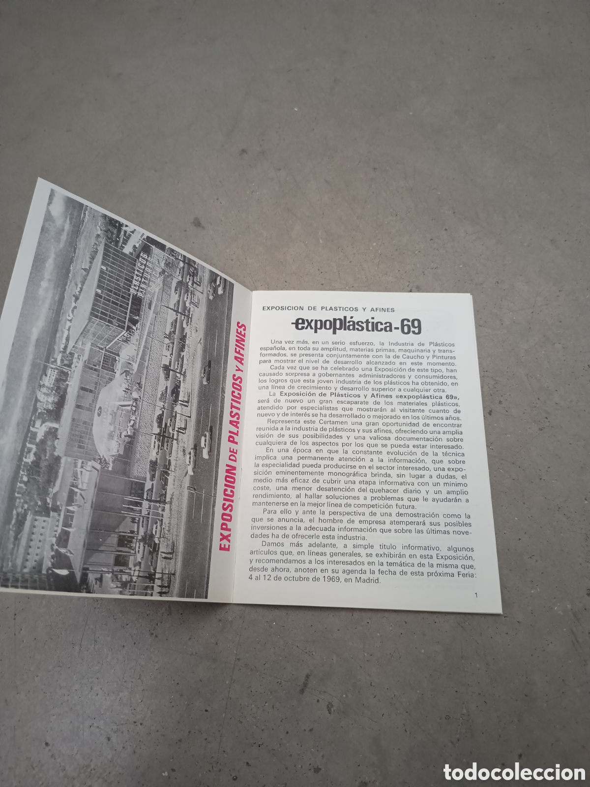 Cat&aacute;logos publicitarios: FERIA EXPOPL&Aacute;STICA - PL&Aacute;STICOS Y AFINES - 1969 - Foto 3