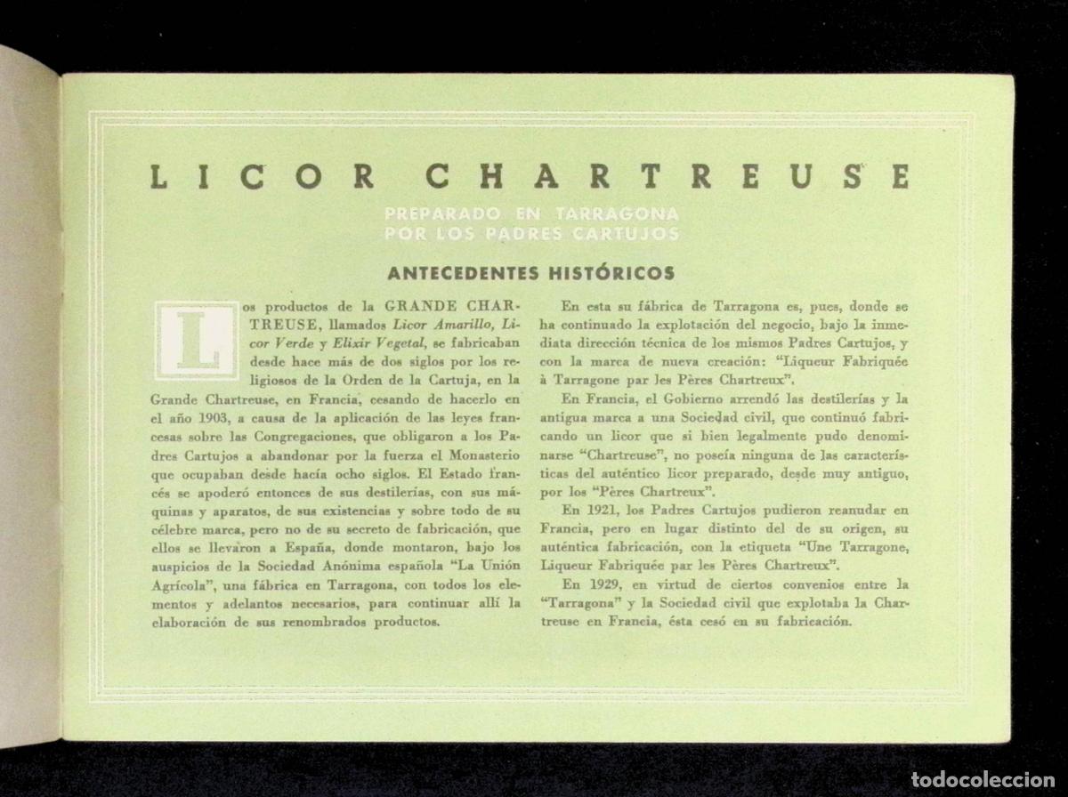 Cat&aacute;logos publicitarios: CAT&Aacute;LOGO PUBLICITARIO LICOR CHARTREUSE. - Foto 2