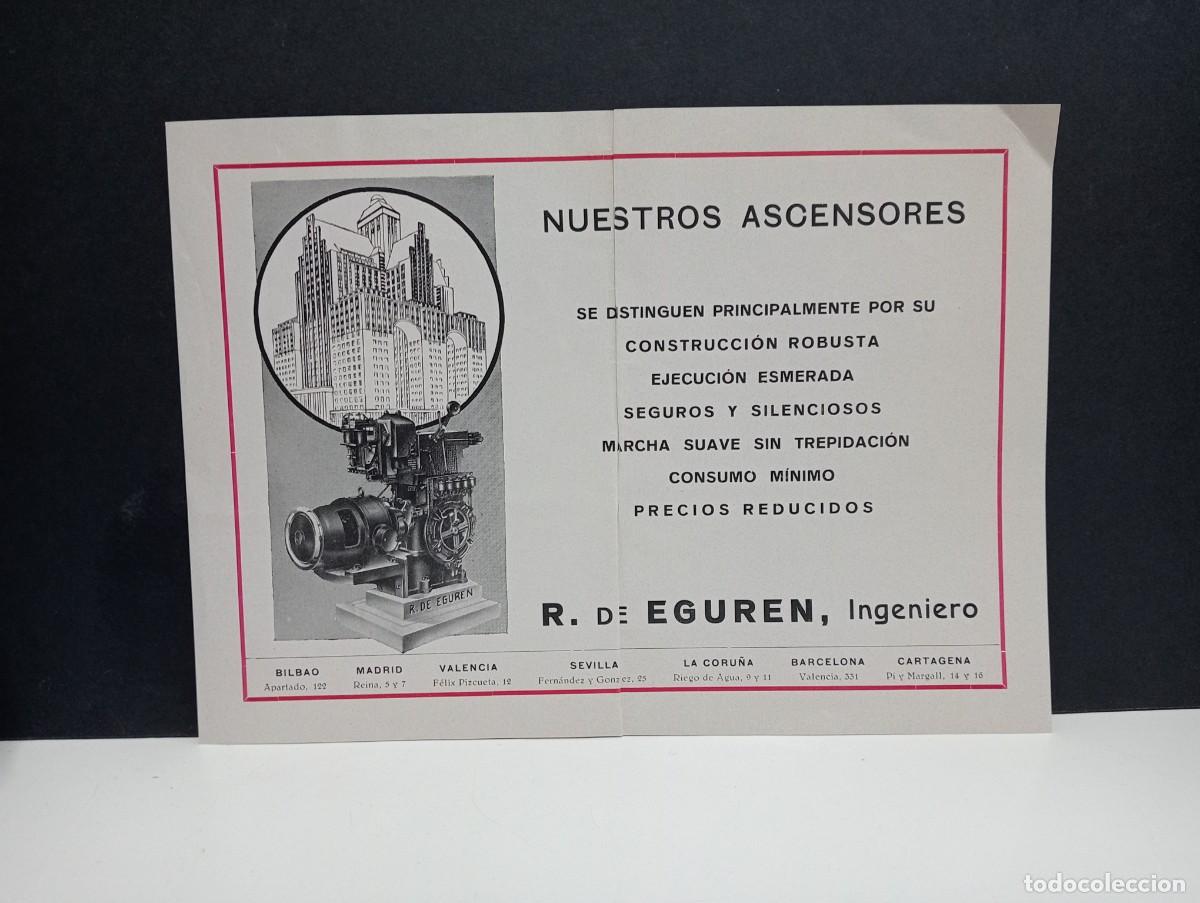 Catalogues publicitaires: R. DE EGUREN, INGENIERO. ASCENSORES