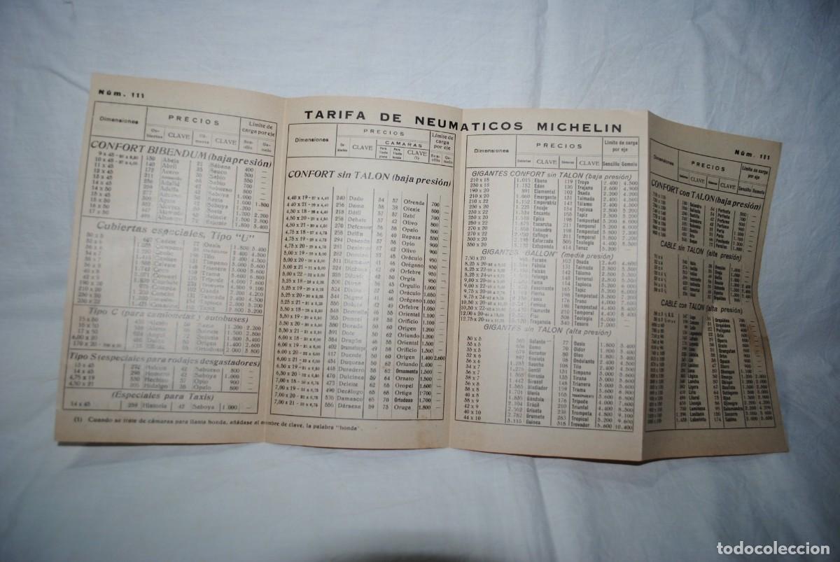Cat&aacute;logos publicitarios: CATALOGO DE NEUMATICOS MICHELIN . 1932 - Foto 2