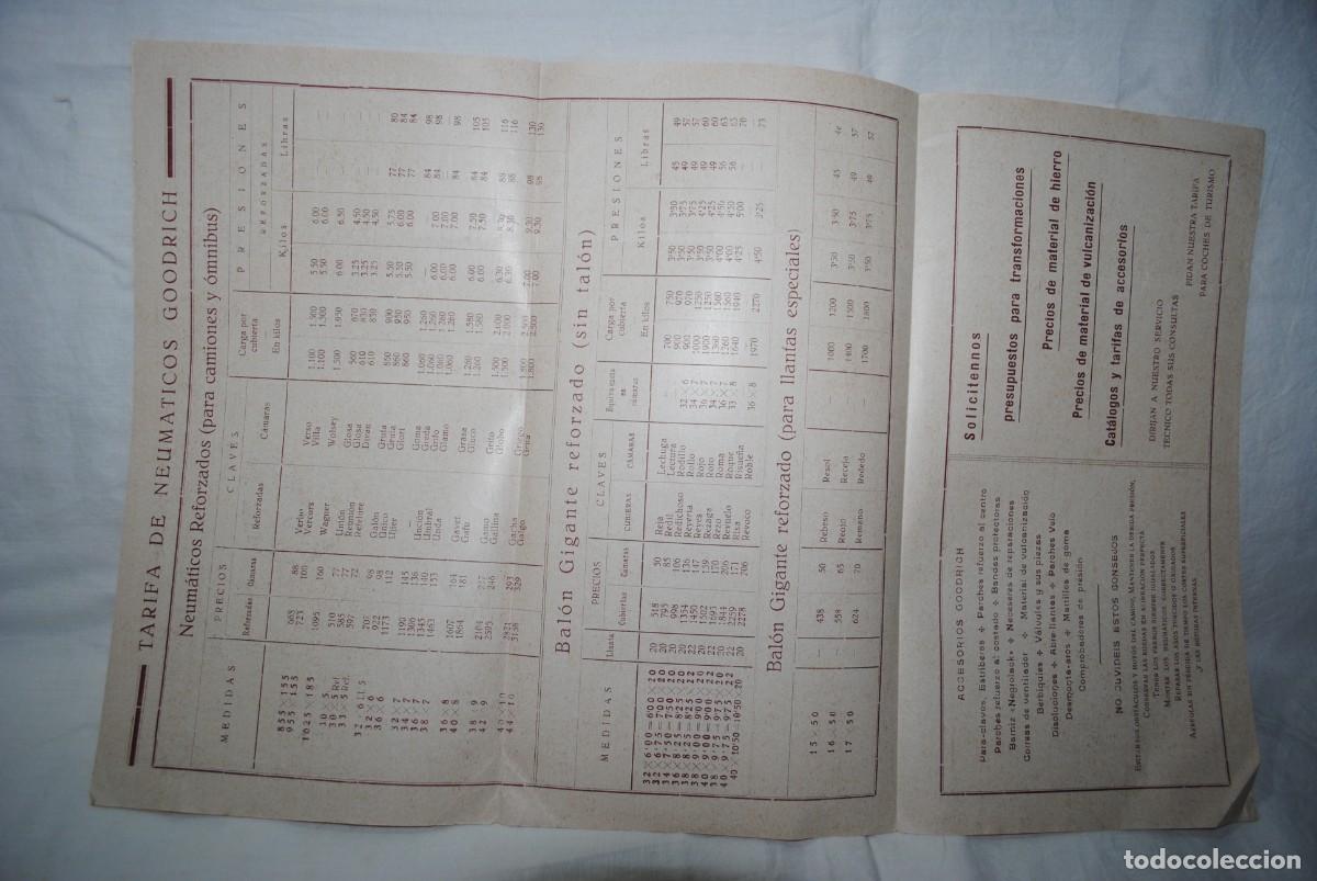 Cat&aacute;logos publicitarios: CATALOGO NEUMATICOS GOODRICH 1932 - Foto 2