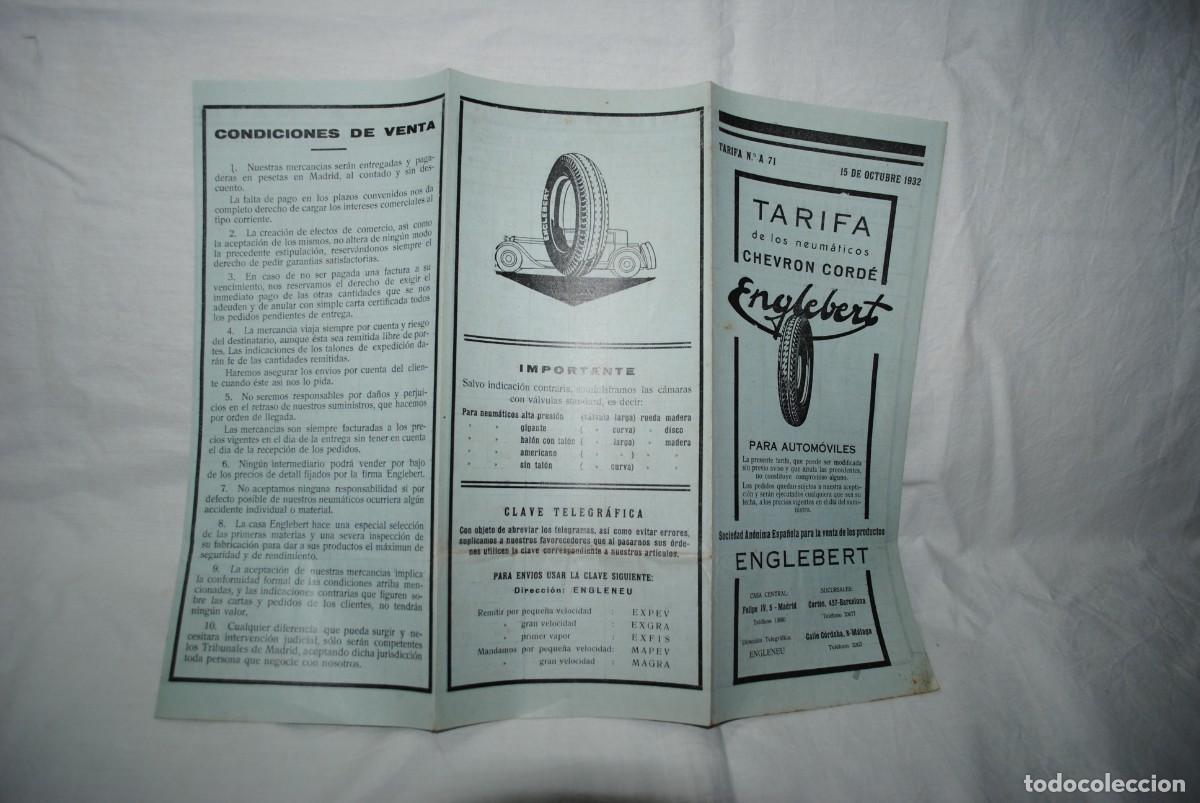 Cat&aacute;logos publicitarios: CATALOGO NEUMATICOS ENGLEBERT . - Foto 2