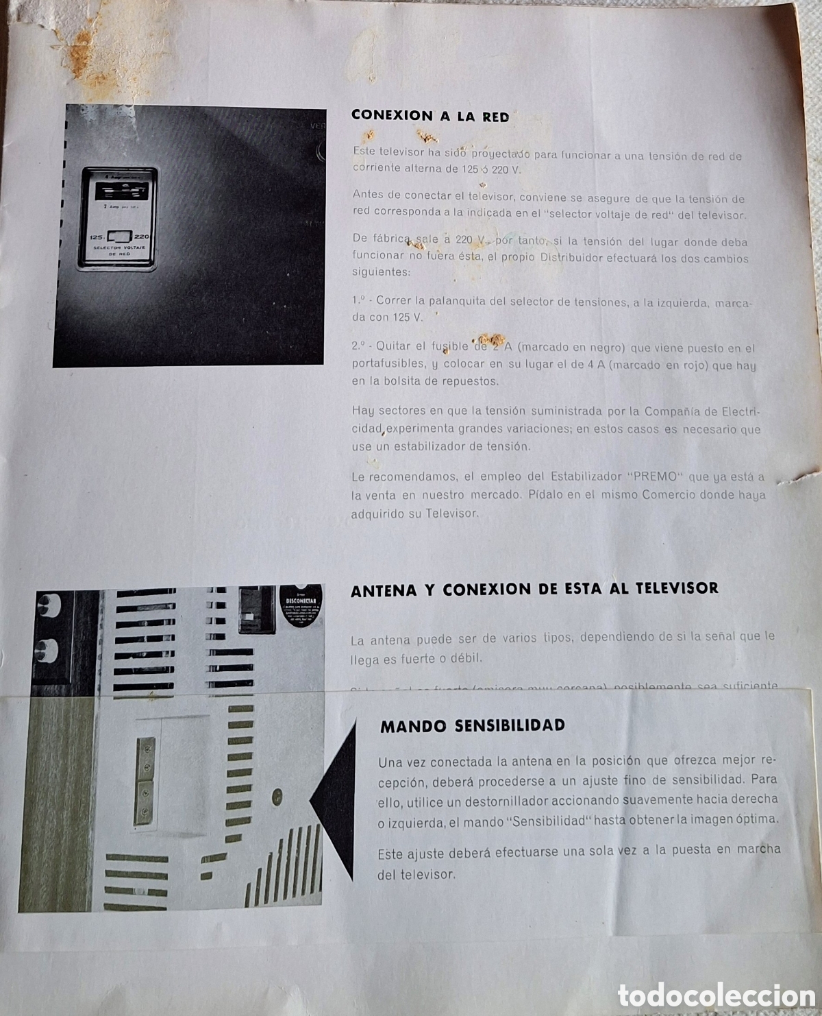 Cat&aacute;logos publicitarios: Instrucciones televisor Lavis 191 - Foto 2