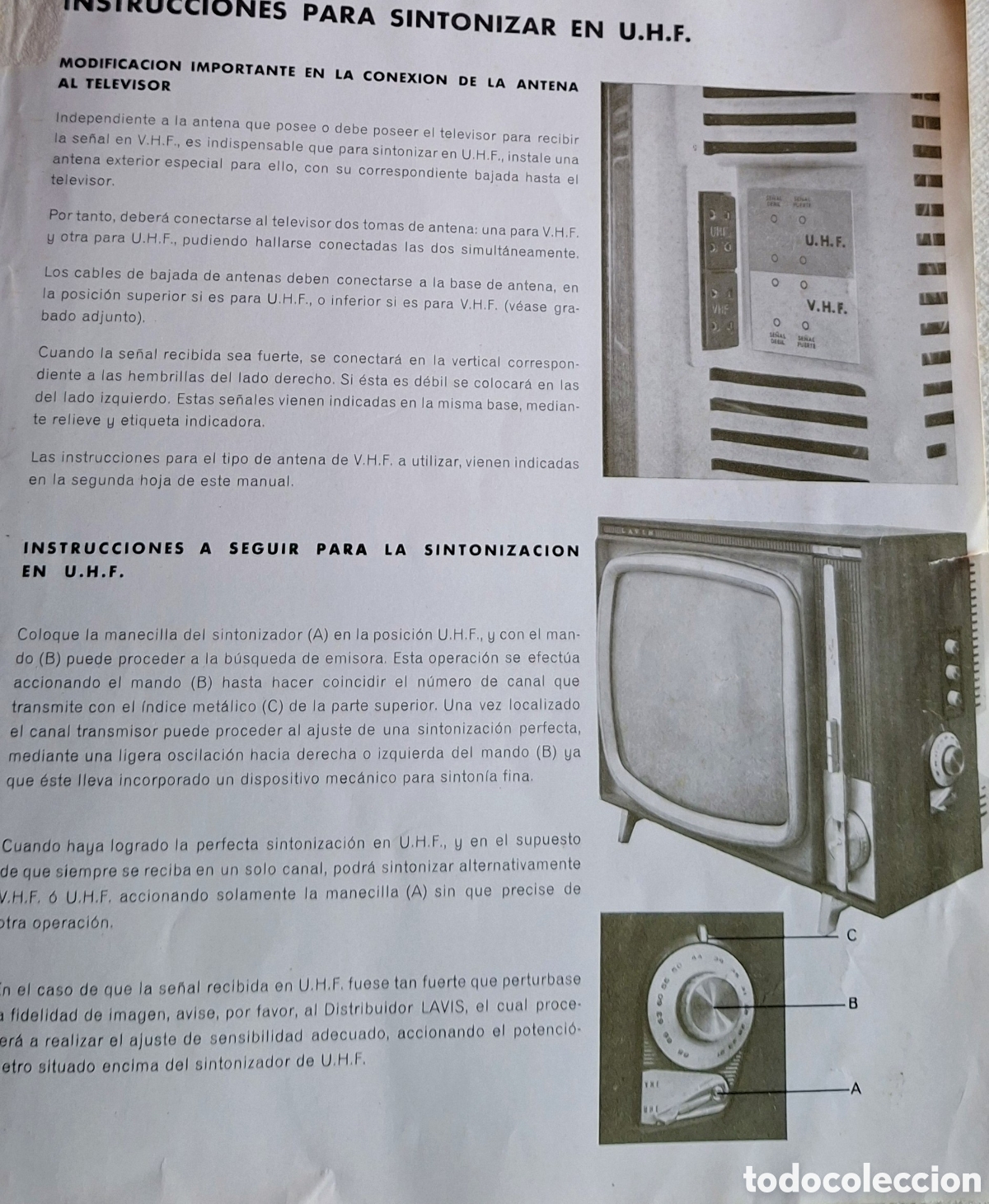 Cat&aacute;logos publicitarios: Instrucciones televisor Lavis 191 - Foto 4