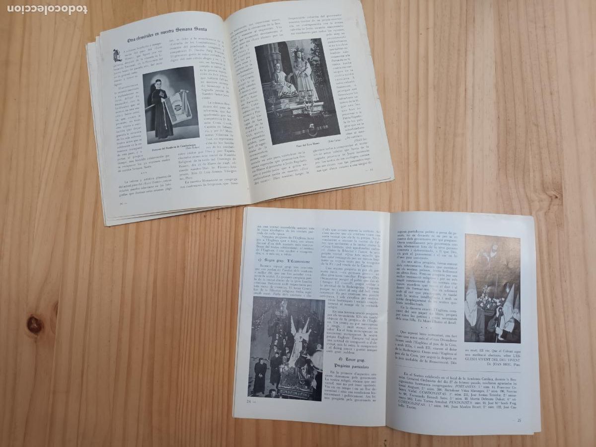 Cat&aacute;logos publicitarios: DOS PROGRAMAS SEMANA SANTA RIPOLL 1949 Y 1966. - Foto 3