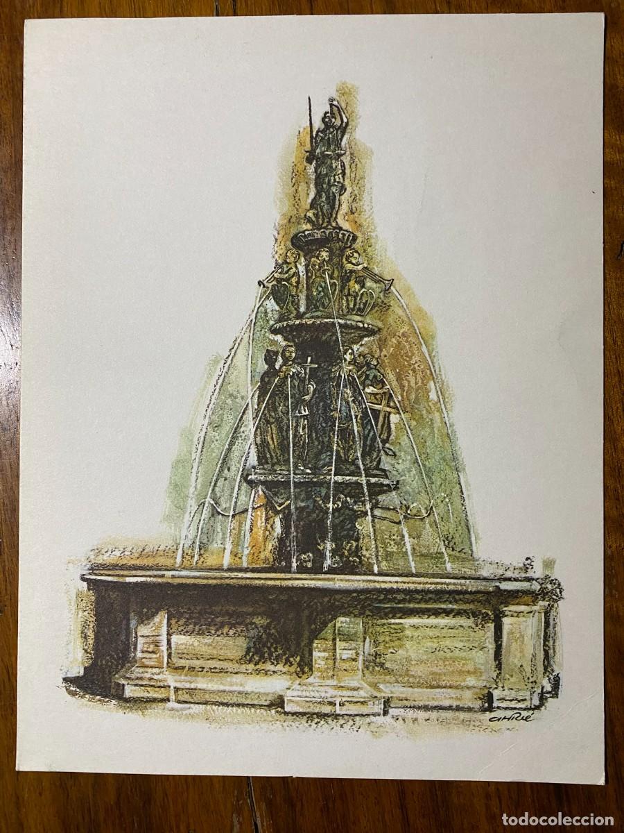 Cat&aacute;logos publicitarios: FUENTE DE LA VIRTUD NUREMBERG - SERIE DIBUJOS FUENTES HIST&Oacute;RICAS - PUBLICIDAD SEGURIL HOECHST 1969