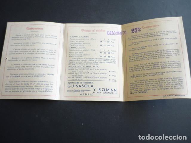 Cat&aacute;logos publicitarios: EXPRES CAFEMO CATALOGO PUBLICIDAD - Foto 2
