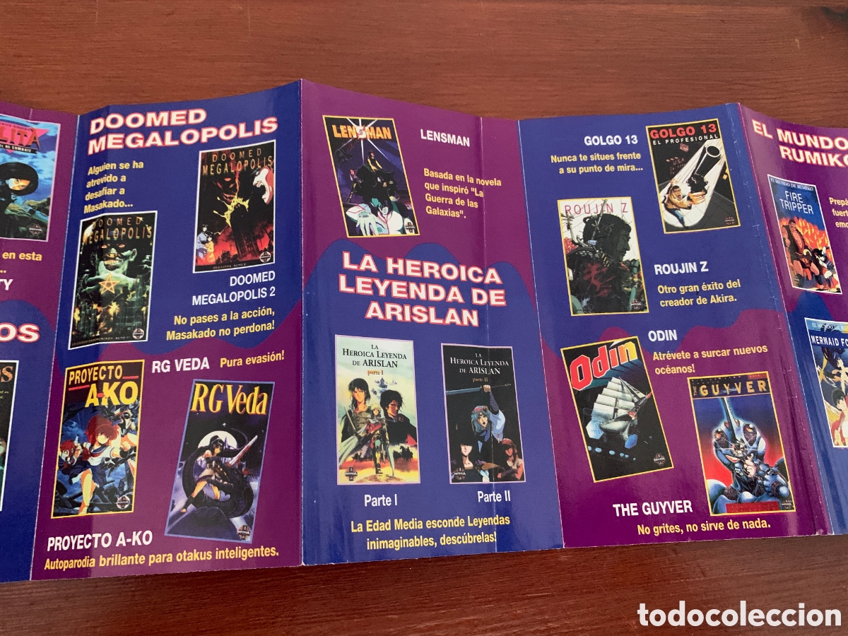 Cat&aacute;logos publicitarios: Cat&aacute;logos publicitarios Pel&iacute;culas Manga 1984 - Foto 4