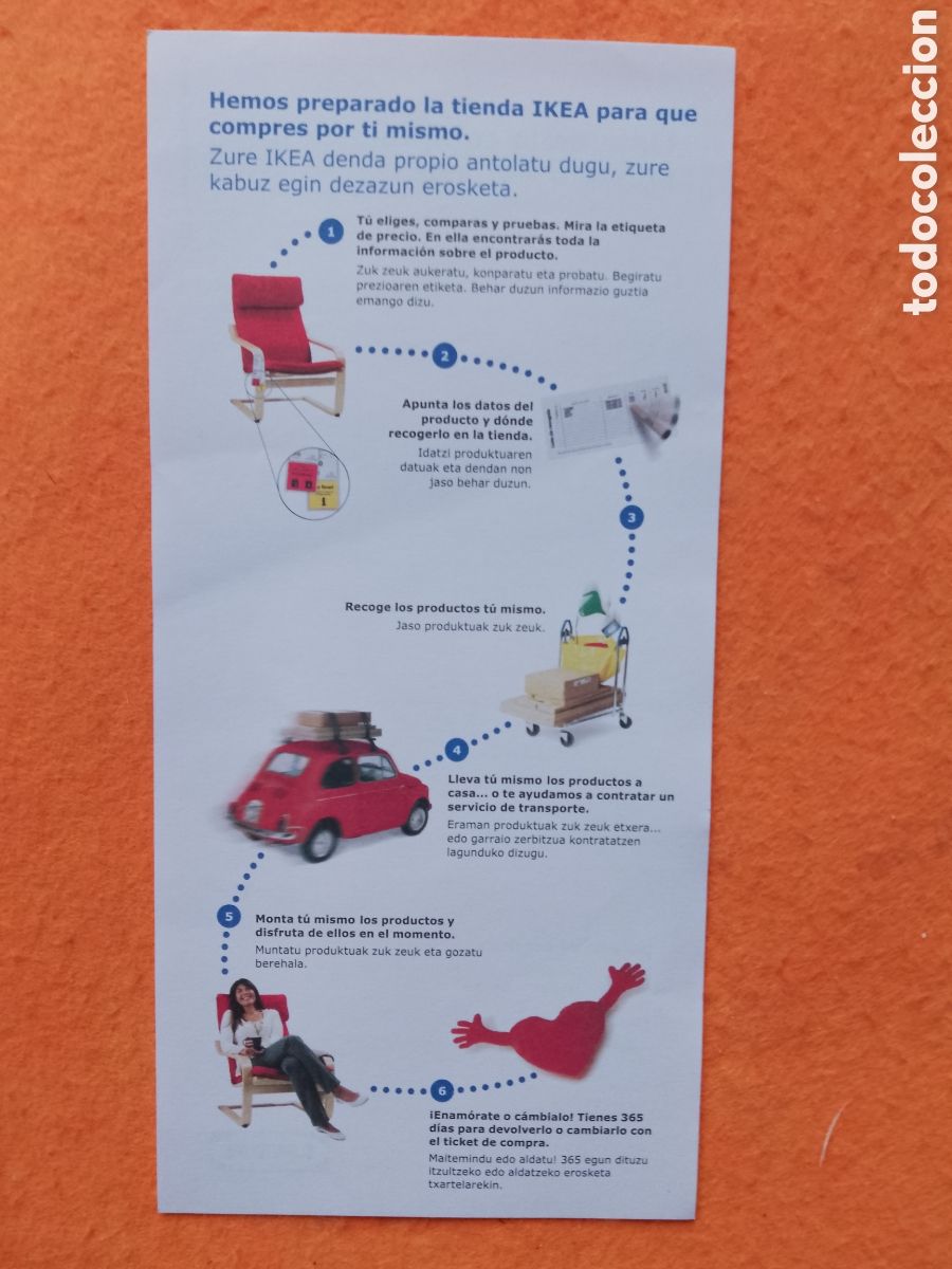 Catalogues publicitaires: IKEA BARAKALDO . LISTA DE LA COMPRA . EROSKETA ZERRENDA . ORIGINAL . precio x unidad