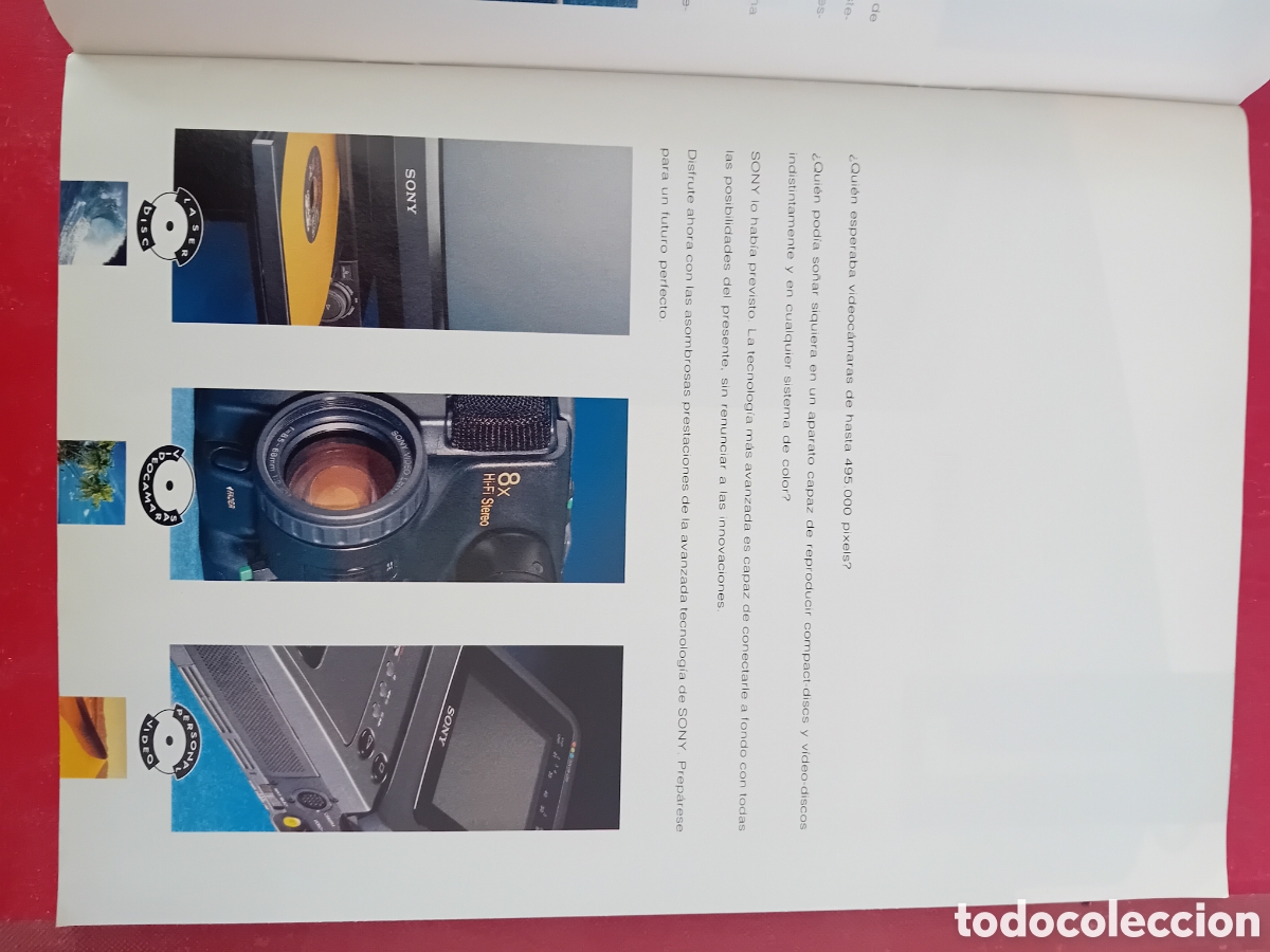 Cat&aacute;logos publicitarios: visual sony a&ntilde;o 1990 - Foto 5