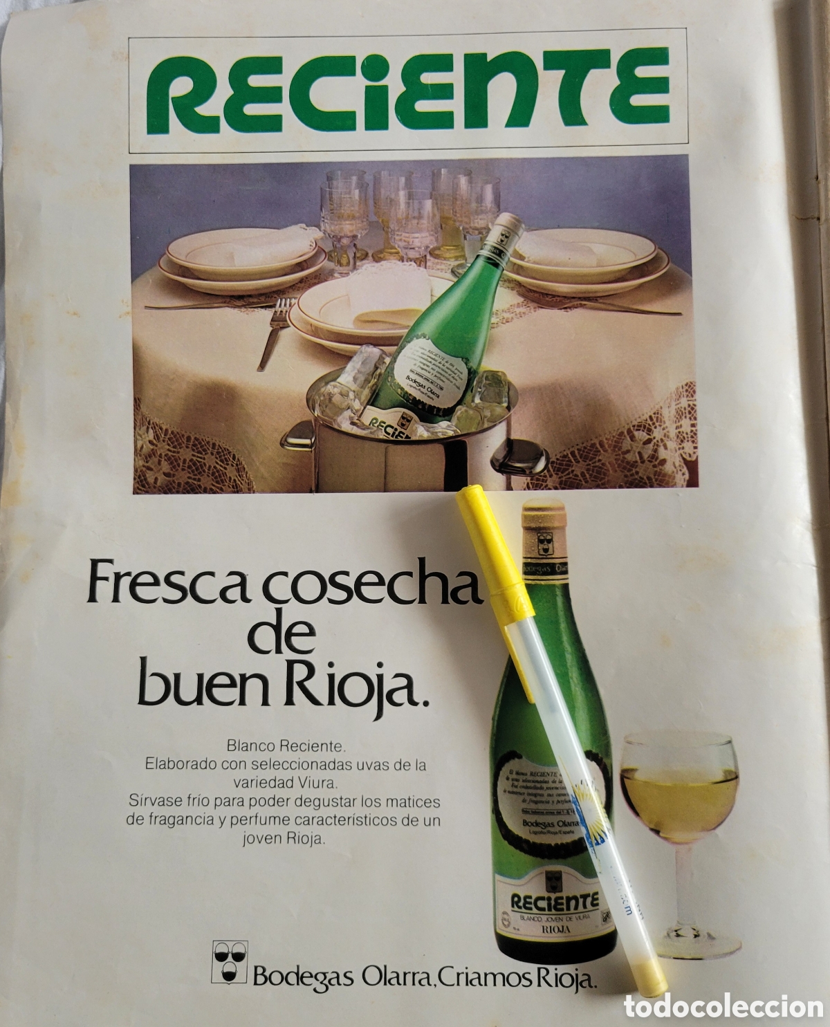 Cat&aacute;logos publicitarios: Blanco Reciente Bodegas Olarra - Foto 1