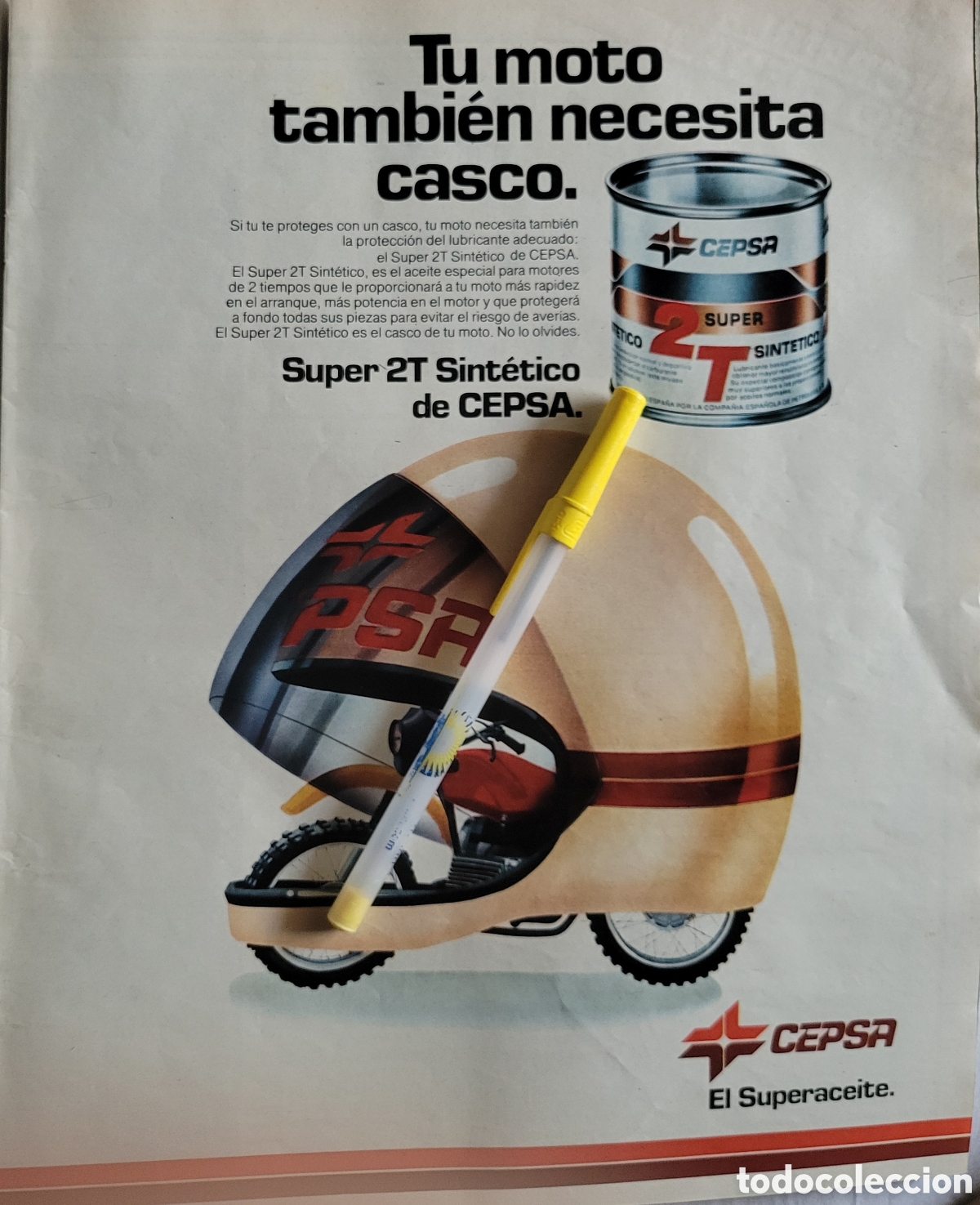 Cat&aacute;logos publicitarios: Anuncio Aceites Cepsa a&ntilde;os 80 - Foto 1