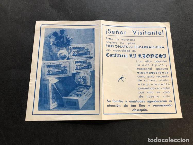 Werbekataloge: FOLLETO PUBLICIDAD / PINYONATS DE ESPARRAGUERA / CONFITER&Iacute;A LA LIONESA / 4 P&Aacute;GINAS
