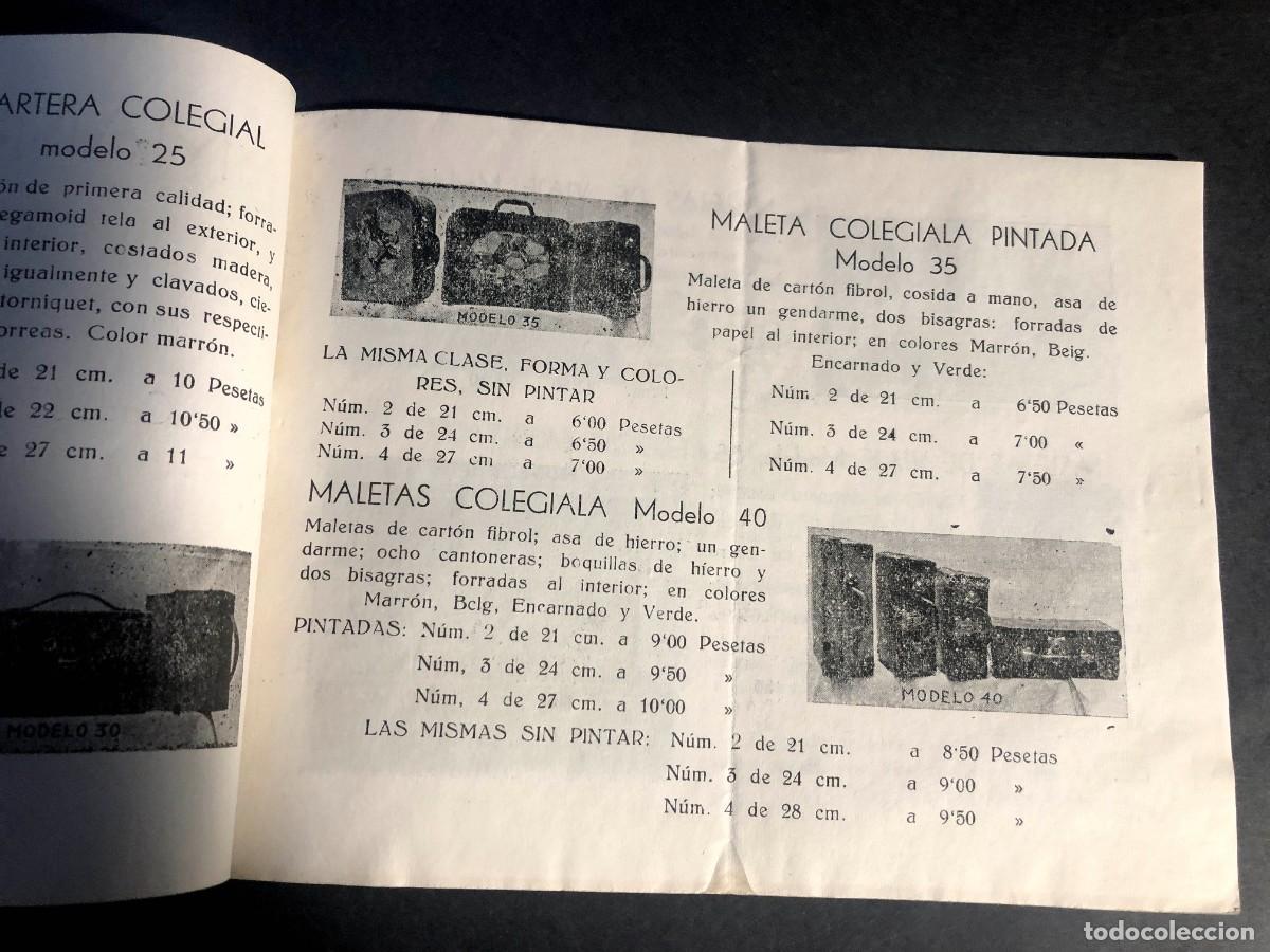 Werbekataloge: CATÁLOGO / CARTERAS PARA BICICLETAS - FÁBRICA ABARCAS / MANUEL CATALÁN - BARCELONA AÑOS 50 / 8 pp.