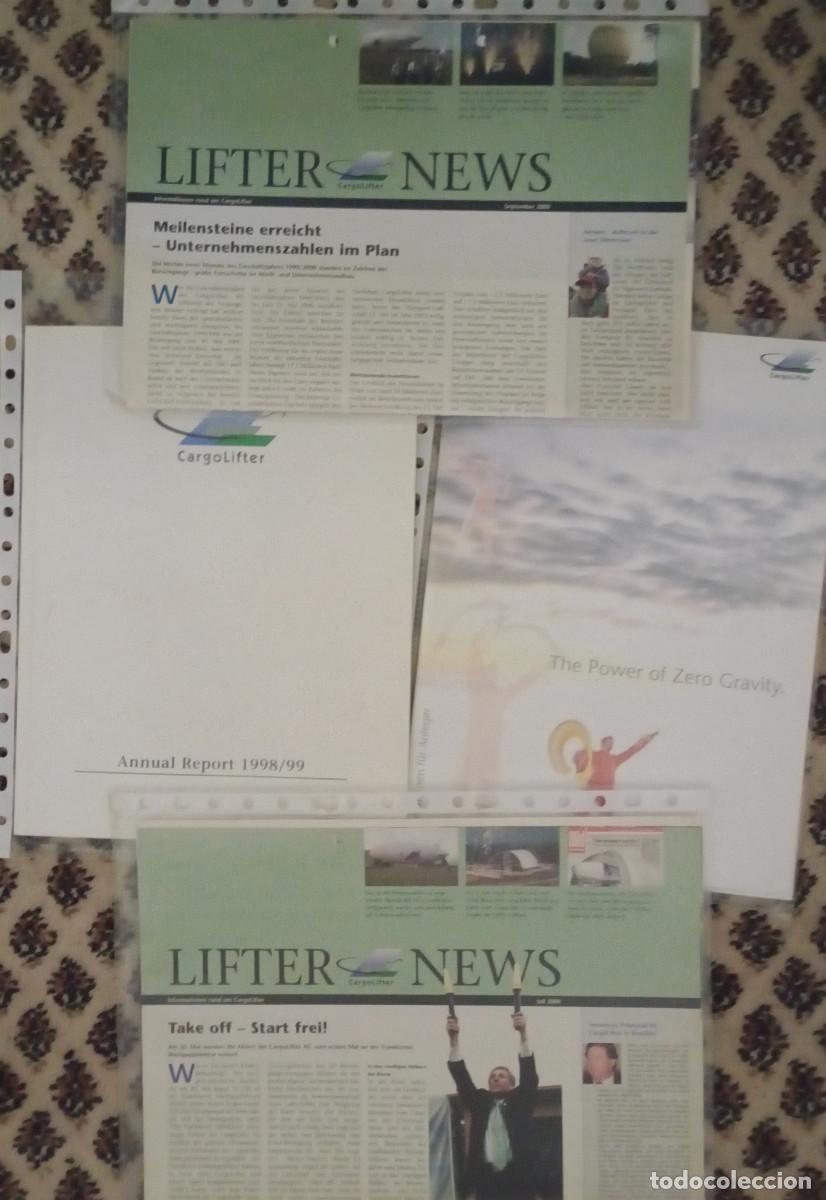 Cat&aacute;logos publicitarios: Cargolifter Dirigible Zeppelin airship lote 2 Lifter News + Anual Report Information alem&aacute;n / ingl&eacute;s