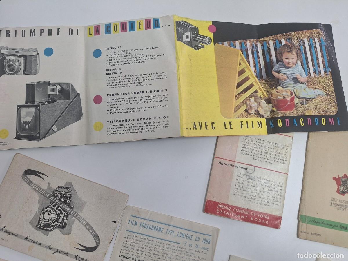 Cat&aacute;logos publicitarios: LOTE MANUAL CAMARA KODAK KINAX - Foto 3