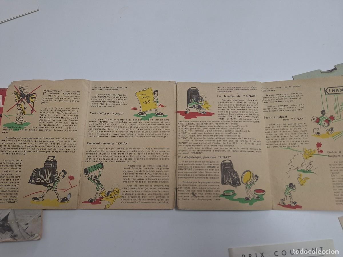 Cat&aacute;logos publicitarios: LOTE MANUAL CAMARA KODAK KINAX - Foto 5