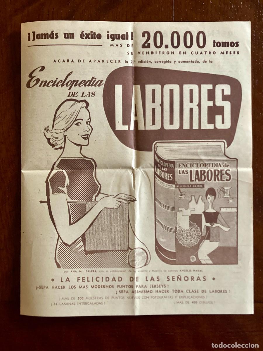 Cat&aacute;logos publicitarios: Publicidad ed. Gasso Hnos: Grandes Capitanes Espa&ntilde;oles + Enciclopedia de las labores, 1960