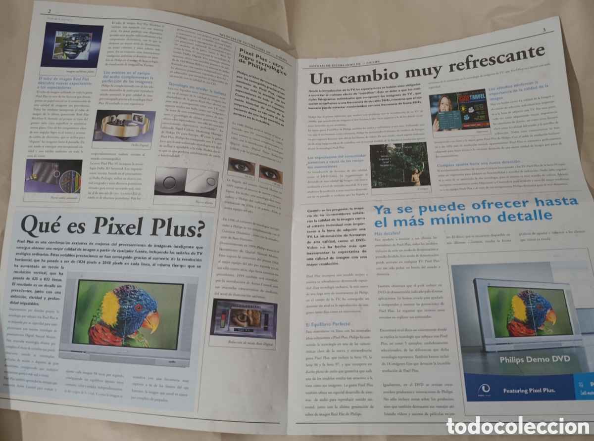 Cat&aacute;logos publicitarios: INFORMACION TELEVISORES PHILIPS - Foto 2