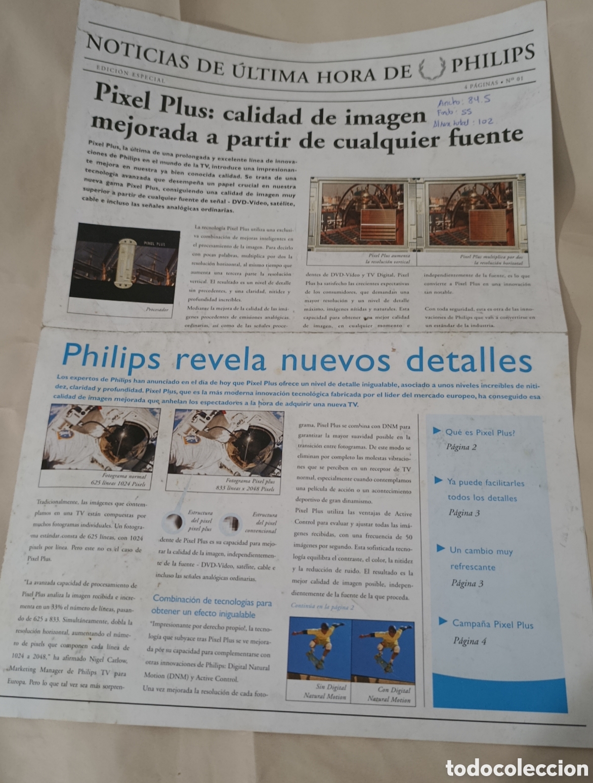Cat&aacute;logos publicitarios: INFORMACION TELEVISORES PHILIPS - Foto 1