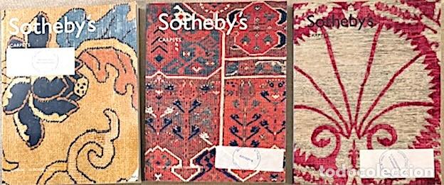 Cat&aacute;logos publicitarios: Alfombras (Orientales, Persas, Turcas, Kilim, Afghan, Etc. Lote de 3 Subastas de Sothebys