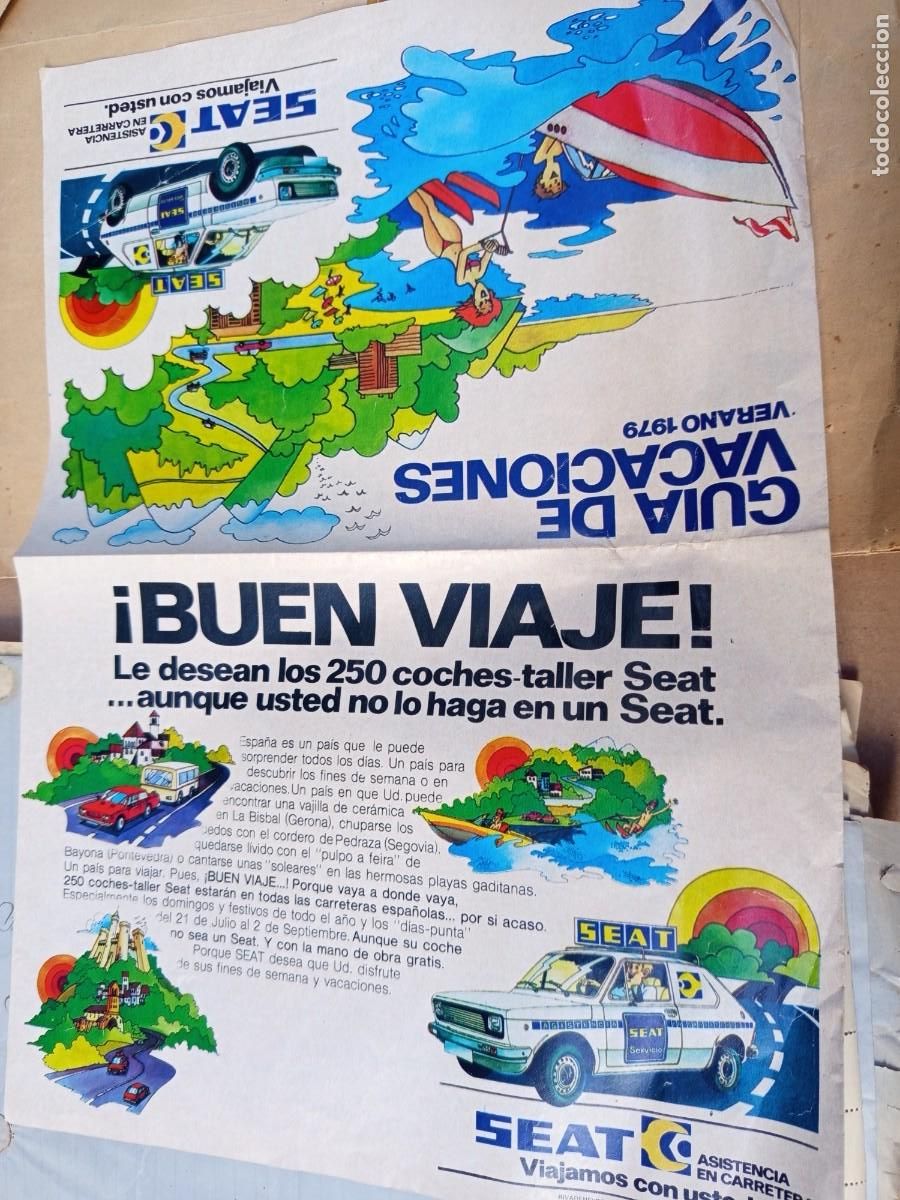 Cat&aacute;logos publicitarios: gu&iacute;a de vacaciones de verano de 1979 de SEAT. T&iacute;tulo: &rdquo;Gu&iacute;a de Vacaciones&rdquo; y &rdquo;Verano 1979&rdquo;