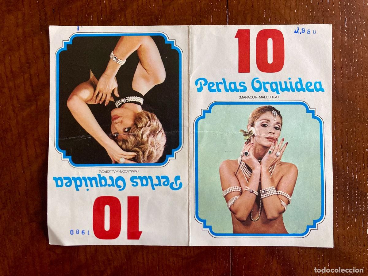 Cat&aacute;logos publicitarios: D&iacute;ptico publicidad: 10 Perlas Orqu&iacute;dea, Manacor Mallorca, para estad&iacute;stica de visitantes, 1980