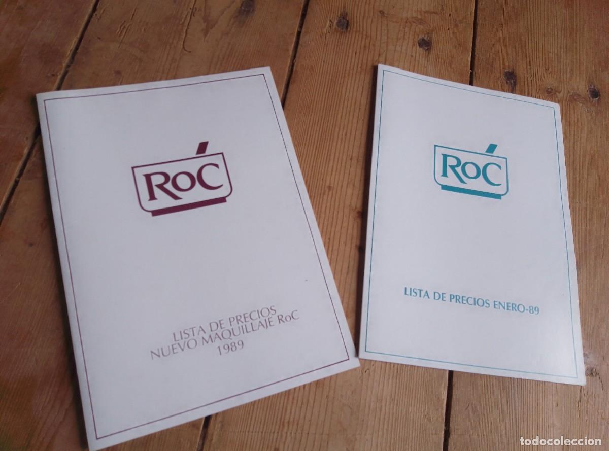 Cat&aacute;logos publicitarios: ROC lista de precios 1989. 2 folletos. Cremas y maquillaje