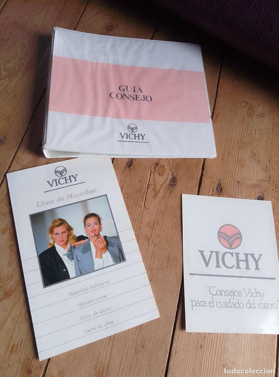 Cat&aacute;logos publicitarios: Vichy. Cat&aacute;logo productos. Maquillaje, lista de precios Gu&iacute;a consejos. Archivador. A&ntilde;os 1989 a 1993