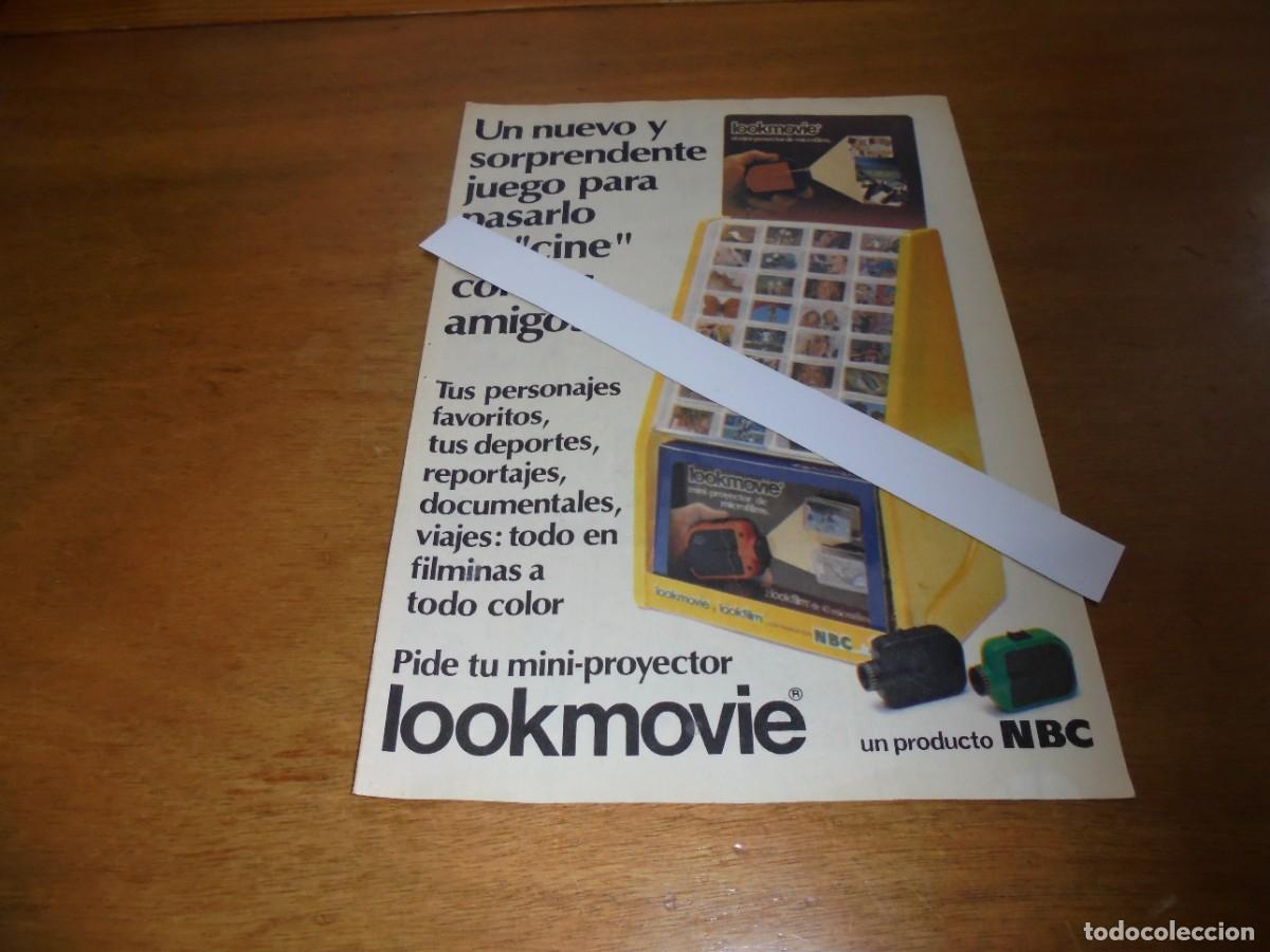 Werbekataloge: PUBLICIDAD JUGUETES 1980: MINI PROYECTOR DE MICROFIOLMS LOOKMOVIE, UN PRODUCTO NBC