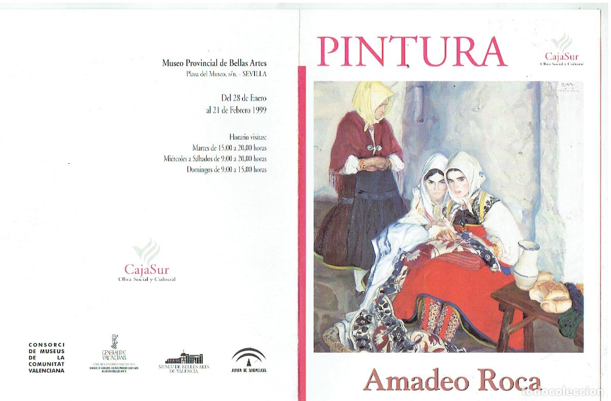 Werbekataloge: PINTURA. AMADEO ROCA. OBRA SOCIAL CAJA SUR. ENERO - FEBRERO, 1999.(C/A30)