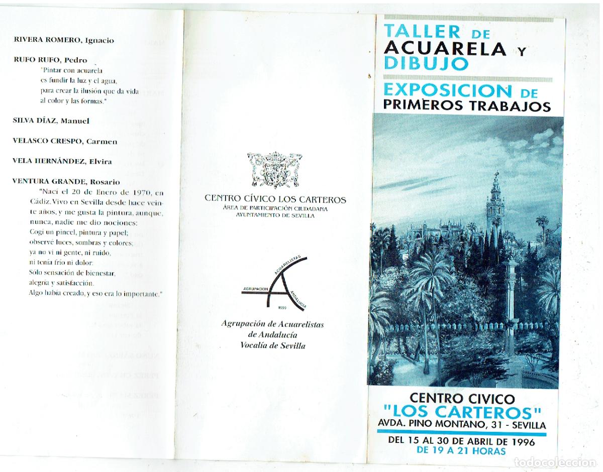 Werbekataloge: CENTRO C&Iacute;VICO &uml;LOS CARTEROS&uml; SEVILLA. TALLER DE ACUARELA Y DIBUJO. PRIMEROS TRABAJOS. (C/A30)