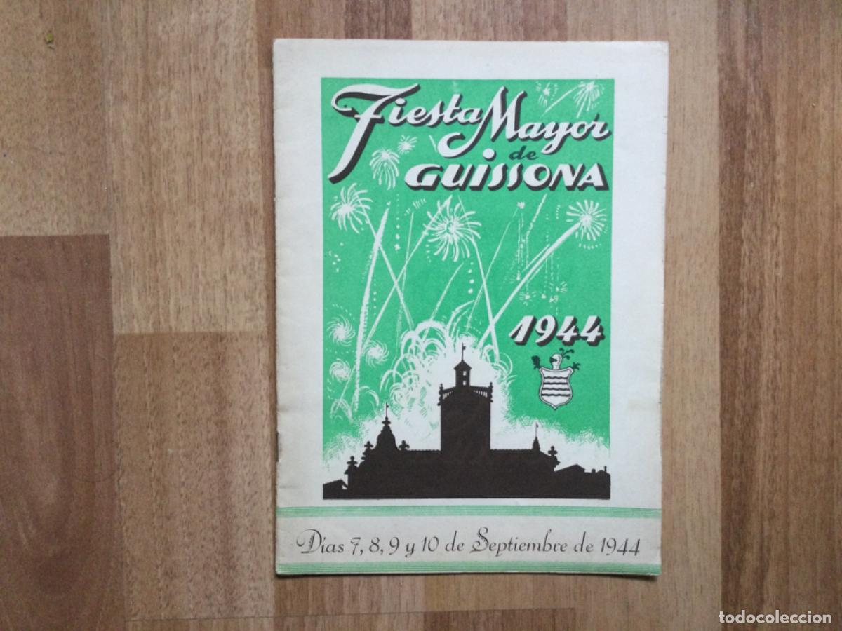 Werbekataloge: PROGRAMA FIESTA MAYOR GUISSONA A&Ntilde;O 1944