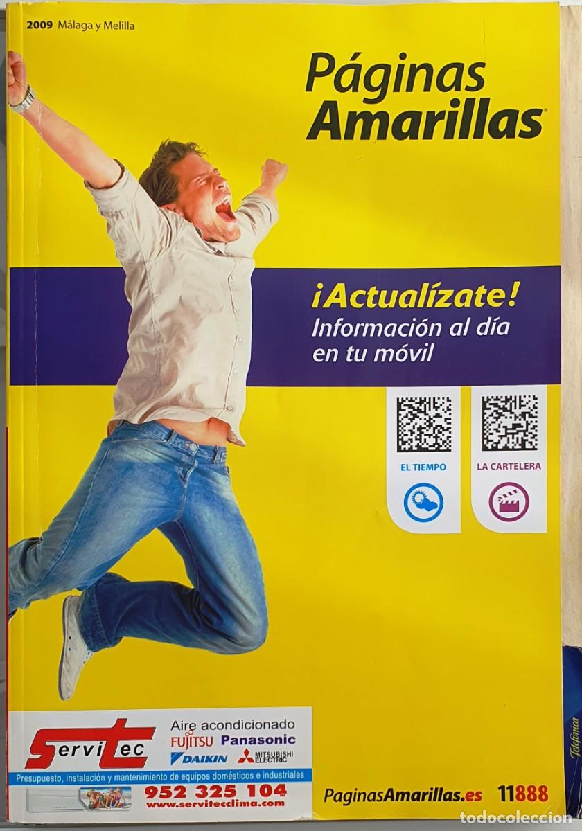 Cat&aacute;logos publicit&aacute;rios: LISTIN PAGINAS AMARILLAS. MALAGA Y MELILLA 2009.