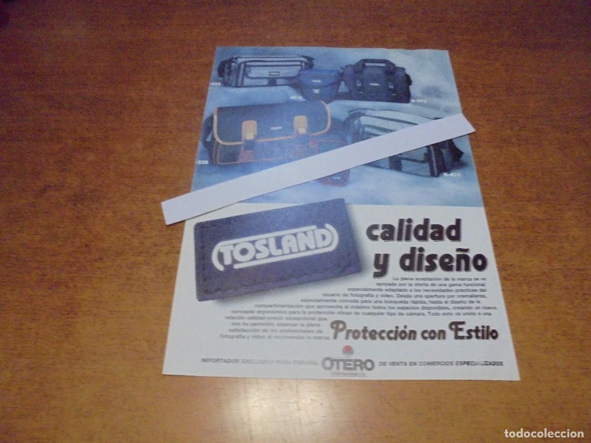 Advertising Catalogs: PUBLICIDAD 1994: TOSLAND BOLSAS Y FUNDAS PARA EQUIPOS FOTOGR&Aacute;FICOS