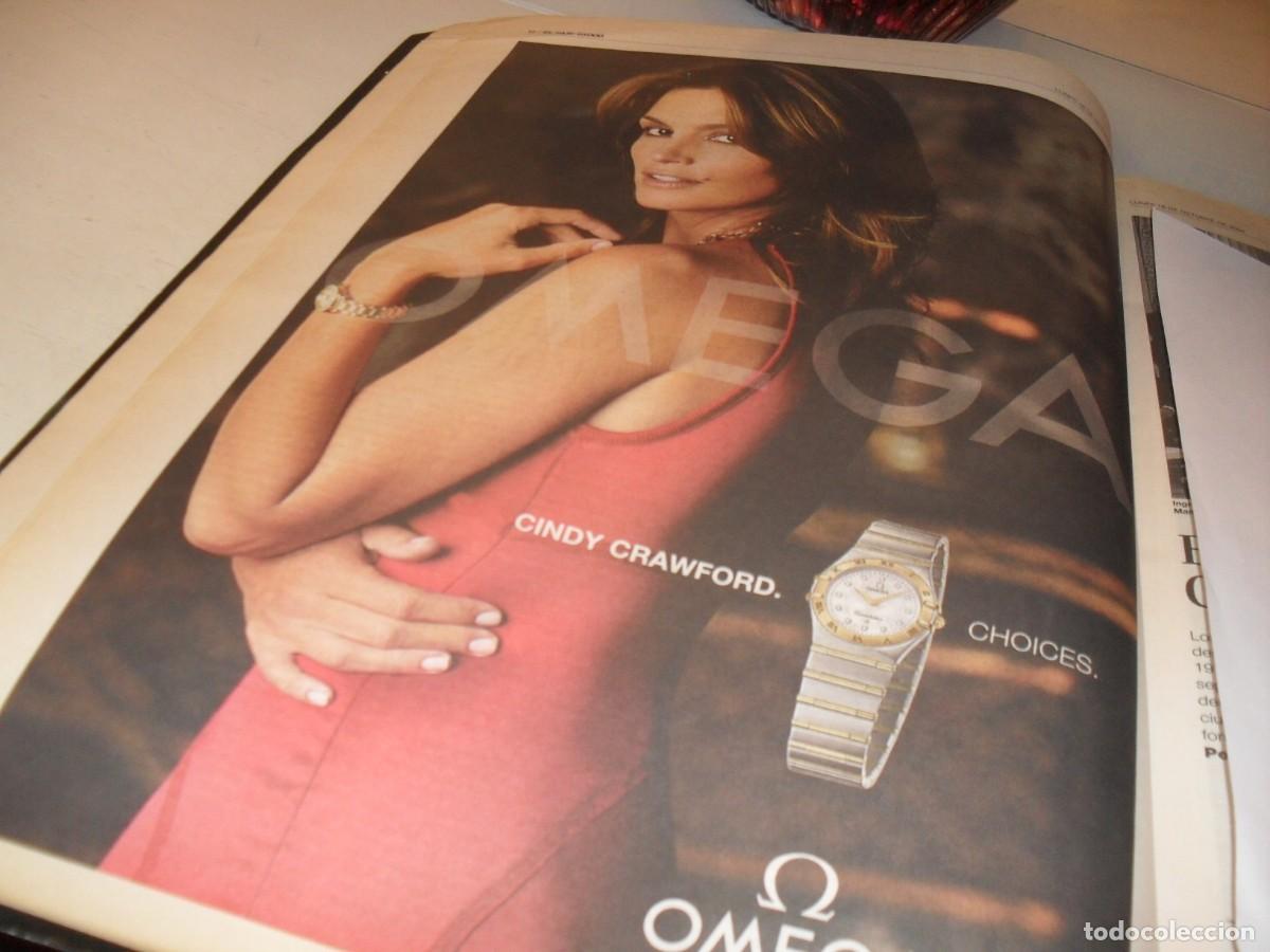 Cat&aacute;logos publicitarios: BELLA LAMINA PUBLICITARIA,FORMATO PERIODICO,CINDY CRAWFORD PUBLICITANDO RELOJ OMEGA,EL PAIS,2004
