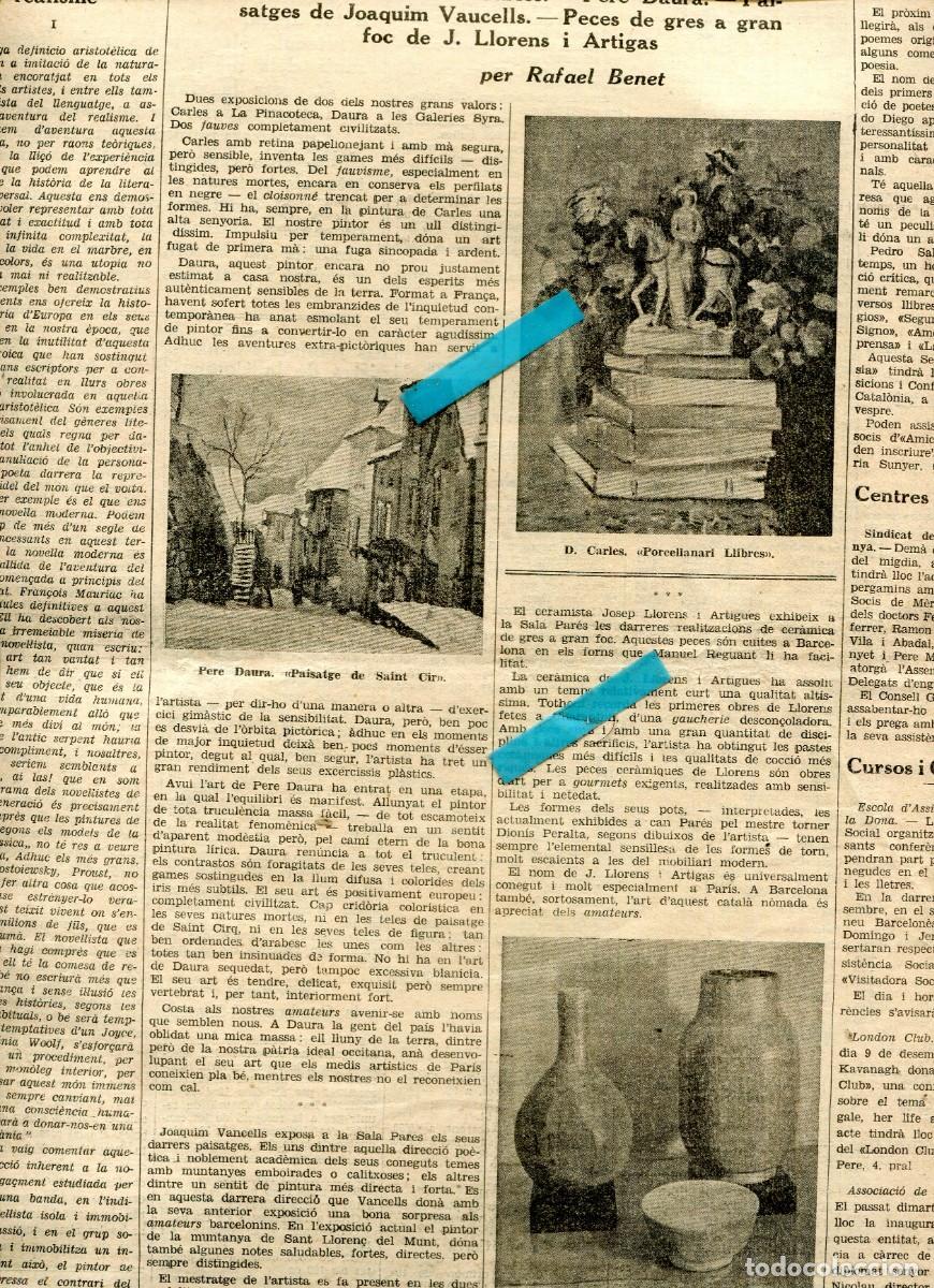 Cataloghi pubblicitari: DIARI ANY 1933 DOMENEC CARLES PERE DAURA JOAQUIM VAUCELLS J. LLORENS ARTIGAS PRAT DE LLOBREGAT
