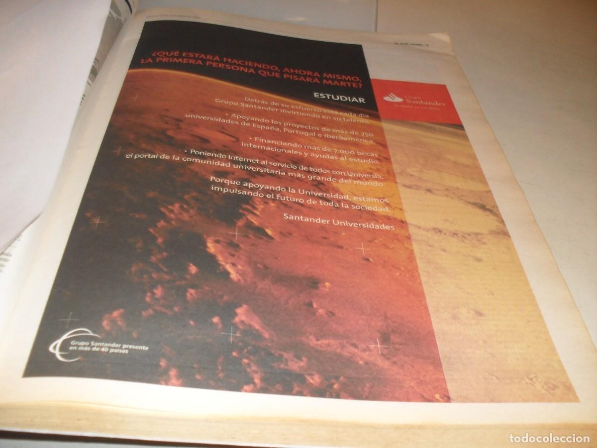 Cataloghi pubblicitari: BELLA LAMINA PUBLICITARIA,FORMATO PERIODICO:GRUPO SANTANDER,EL VALOR DE LAS IDEAS,EL PAIS,2004